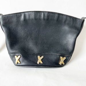 Paloma Picasso Black Crossbody Bag. Made in Italy